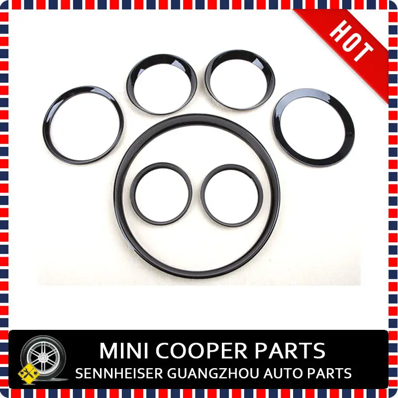 Brand New ABS Plastic UV Protected Interior Rings Mini Ray Style For mini cooper R55/6/7/8/9 (17 Pcs/Set)