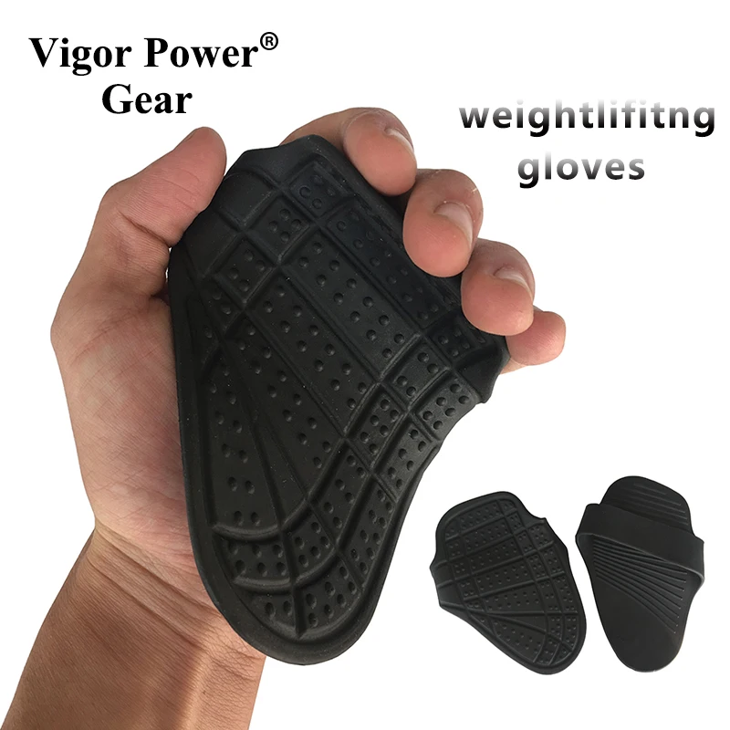 Fitness Weight Lifting Glove Weightlifting Rubber Grip Pad Gym Workout Lifting Grips Powerlifting Palm Protection