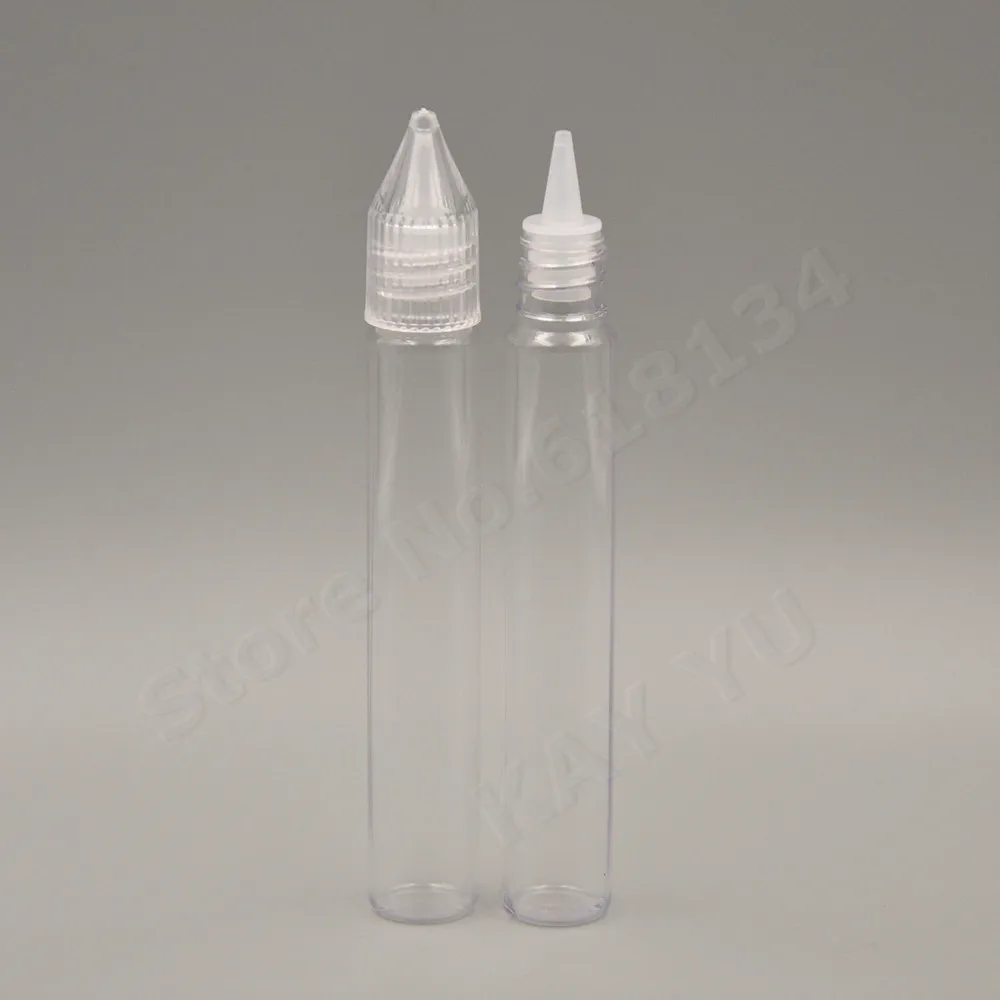 

5000pcs liquid bottle 15ml PET pen bottle with normal screw top and thin tip