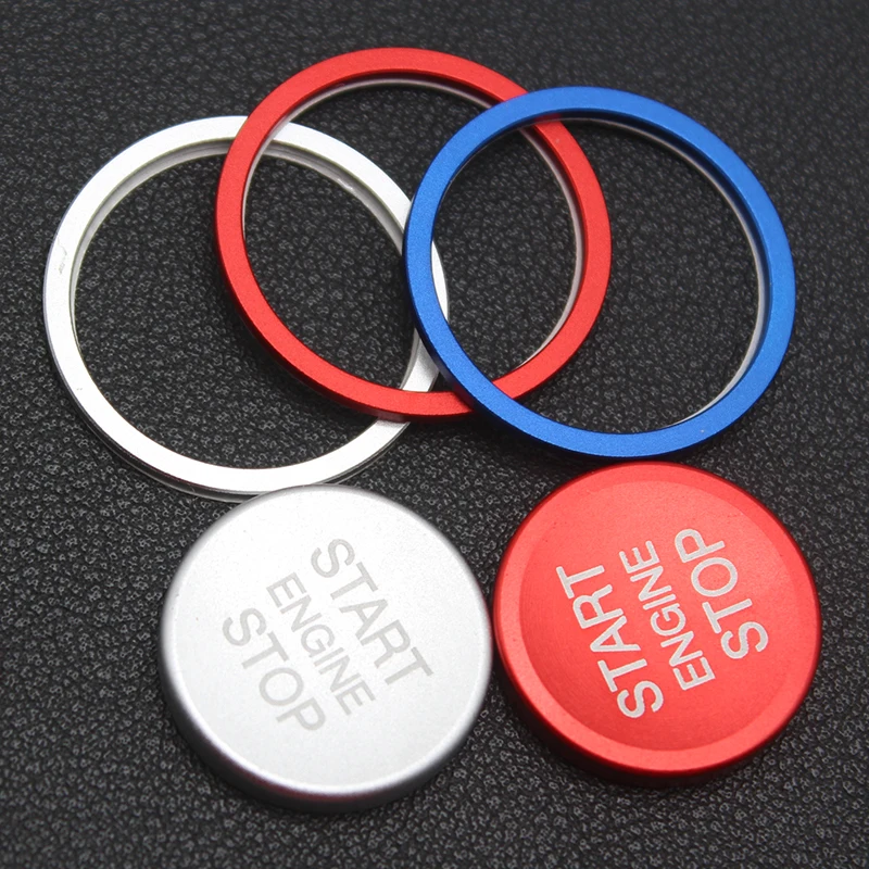 Aluminum Car Styling Engine Start Stop Button Ring Cover Trim For VW Jetta MK7 Passat B8 CC Touran Magotan