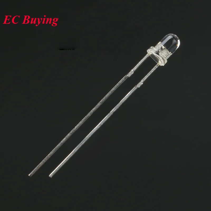 20pcs LED 3mm 5mm 940nm IR Infrared Emitting Receiving Diode Round Tube Light Flame Sensor for Smart Car