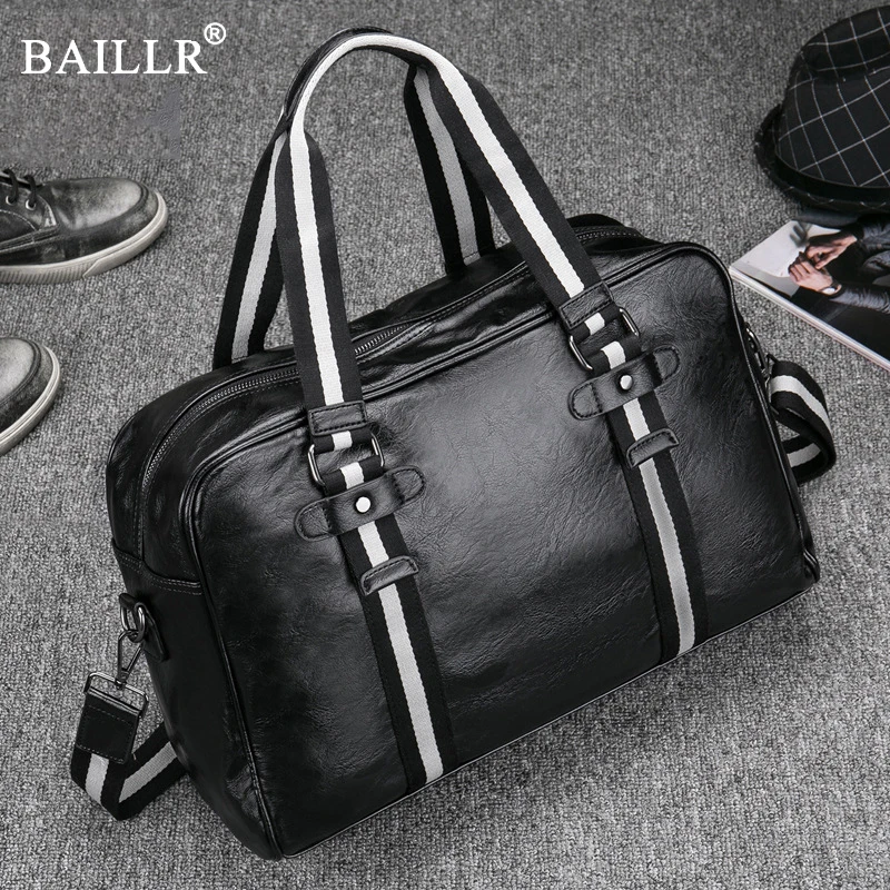 New Designer PU Leather Handbags Messenger Men\'s Laptop Bag Men Travel School Bags Leisure Bags Black shoulder bag portable men