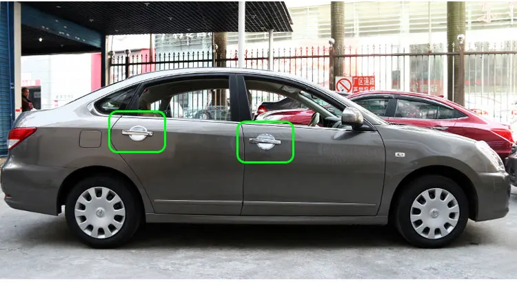 For Nissan Almera Bluebird Sylphy G11 2006-2015 Luxurious Chrome Door Handle Covers 2009 2010 Accessories Stickers Car Styling