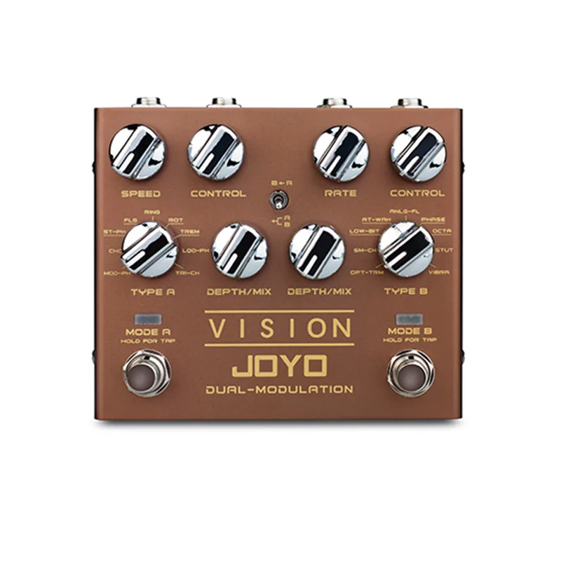 JOYO VISION Electric Guitar Effect Pedal Processor Dual Channel Modulation Digital Pedal Effects Stereo Musical Instruments