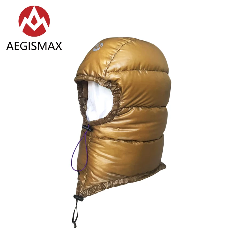 AEGISMAX goose down hat men and women outdoor camping hiking hat high quality down hat envelope sleeping bag accessories 800FP