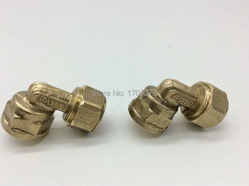 موصل أنثى PEX-al-PEX L1216 * 1/2 ، مقبس أنثى ، موصل نحاسي ، خيط bsp ، شحن مجاني