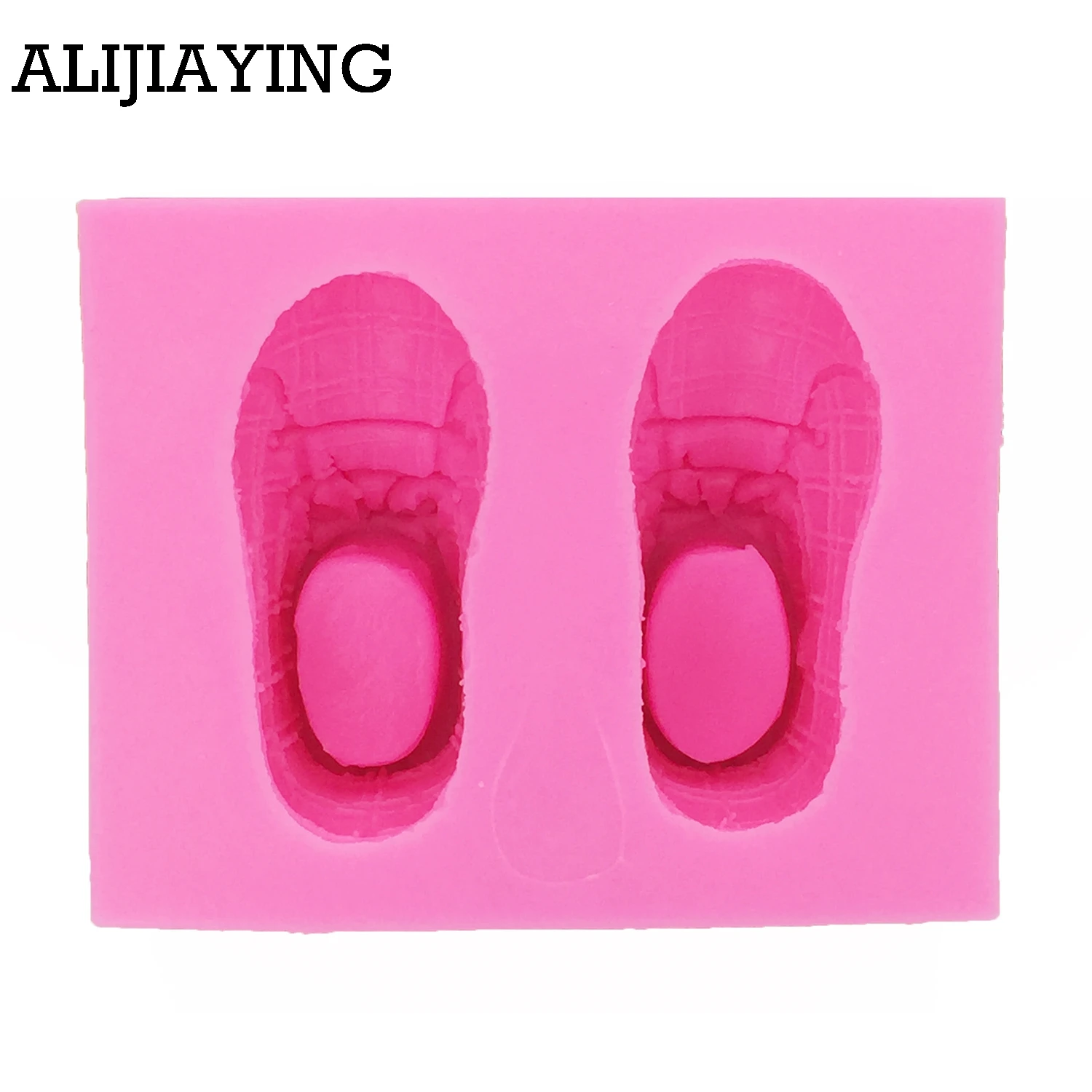 M0141 3D Baby shoes silicone mold,fondant cake baking resin clay candy chocolate soap mould cake decoration tools