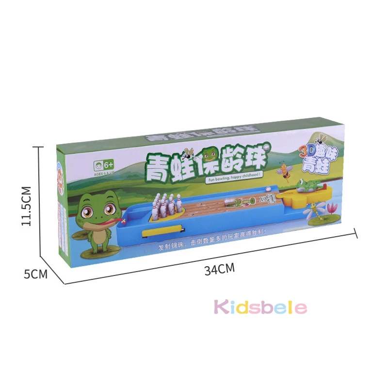 kowaku Mini Jeu de Bowling de Table, Jouets de Bureau, Arcade, Jeu de Bureau Portable pour Adolescents et Enfants, Cadeaux, Vert