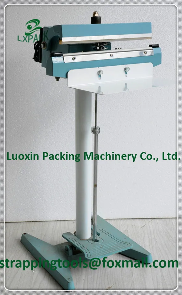 LX-PACK Pedal impulse electrical heating bag sealer packaging sealing machine aluminum frame tray packaging equipment 650mm