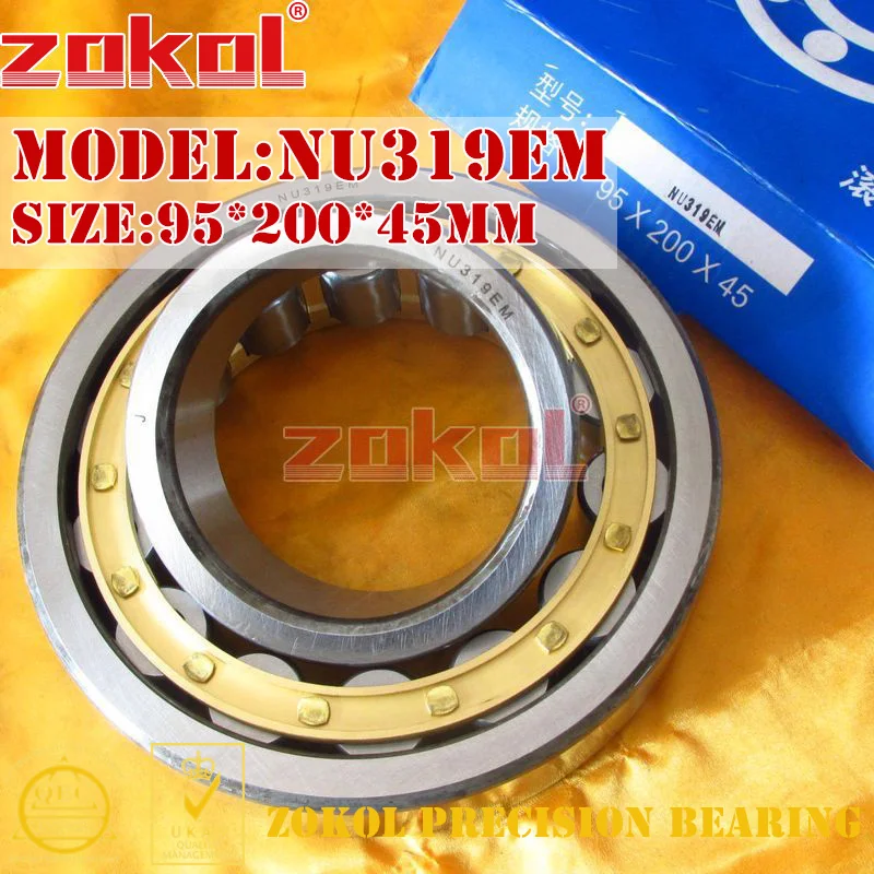 

ZOKOL NU319 E M bearing NU319EM 32319EH Cylindrical roller bearing 95*200*45mm