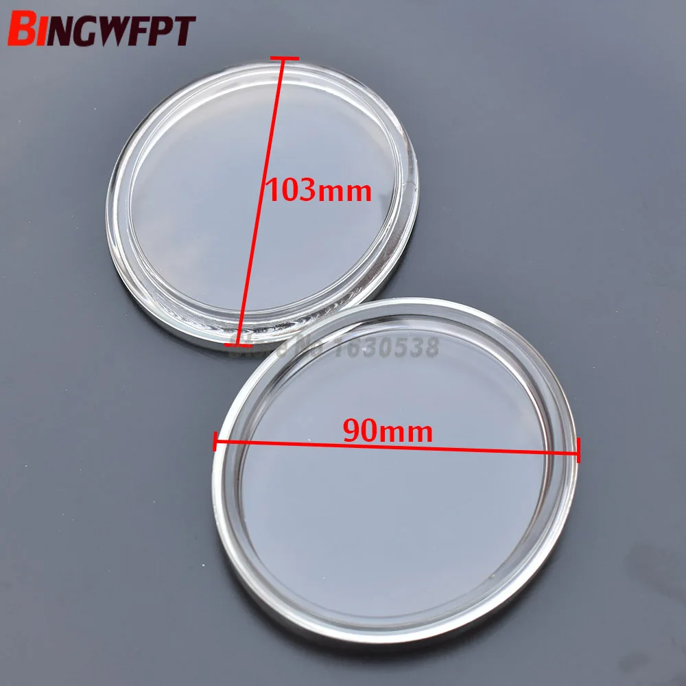 2pcs Oval 103x90mm Fog Lamps Lights Tempered Glass Anti-fog Glass For Nissan Altima Qashqai Maxima Sentra Pathfinder 2004-2015