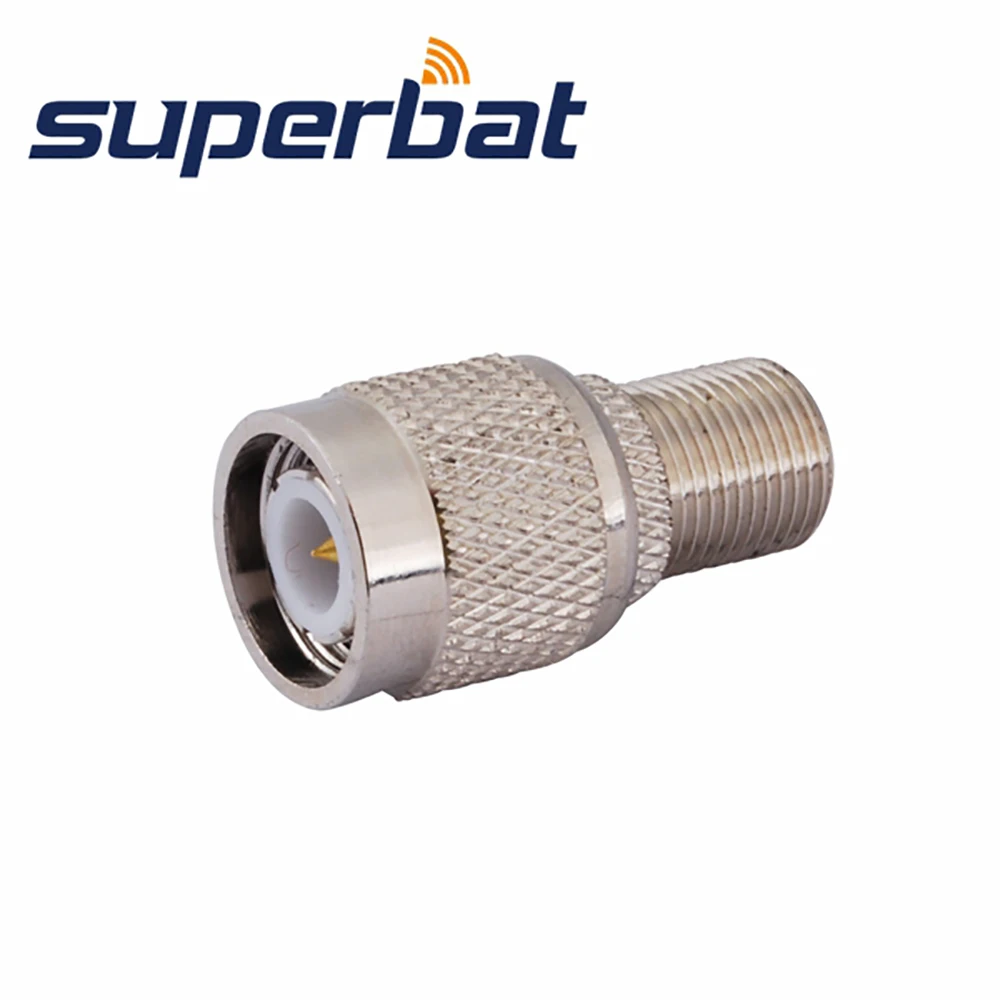 Adaptador Coaxial Superbat TNC a F, conector RF macho a F hembra recto (versión en inglés)