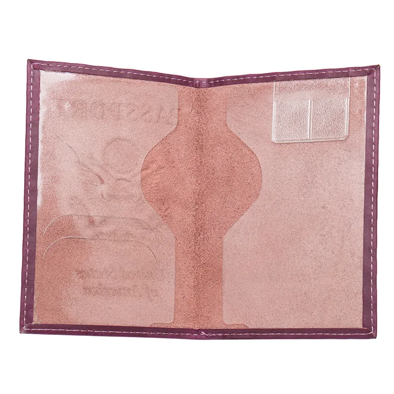 USA purple Crazy horse vintage Genuine Leather Solid soft International Passport Cover Travel Fashion Passport Holder