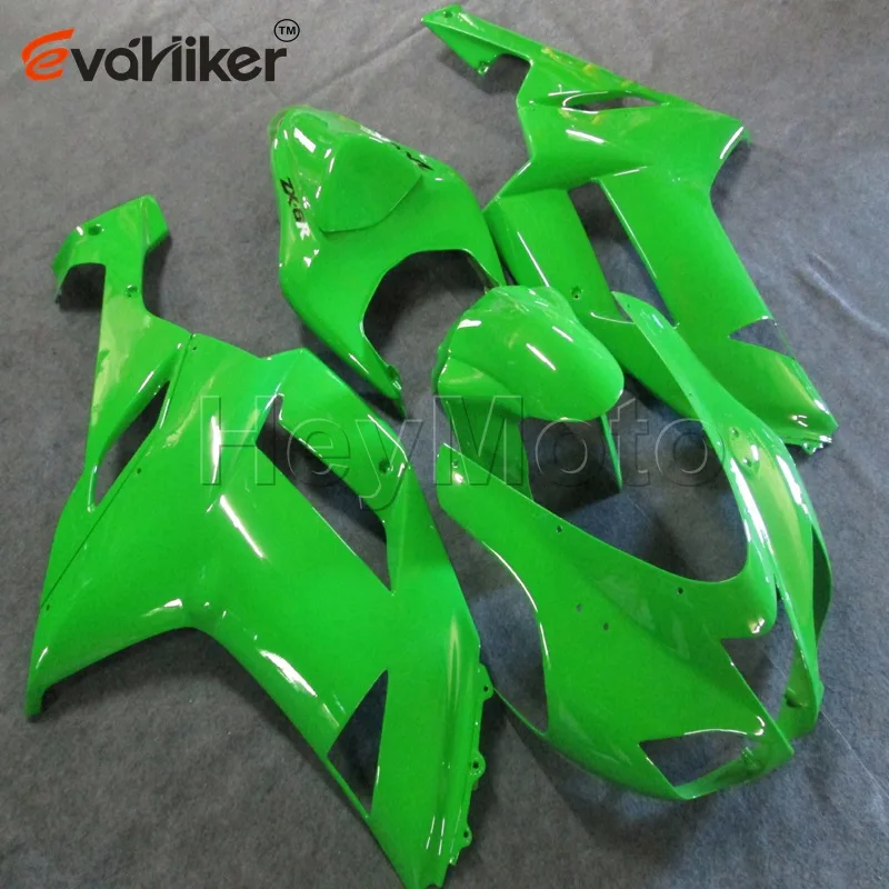 Customised color ABS fairing for ZX6R 2007 2008 silver ZX 6R 07 08 motorcycle bodywork kit