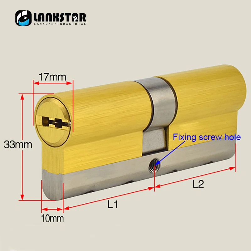 Super C-class Idling 48 Blade All Copper Security Door Household Lock Core Old-fashioned Doors B-class D-class Universal Locks