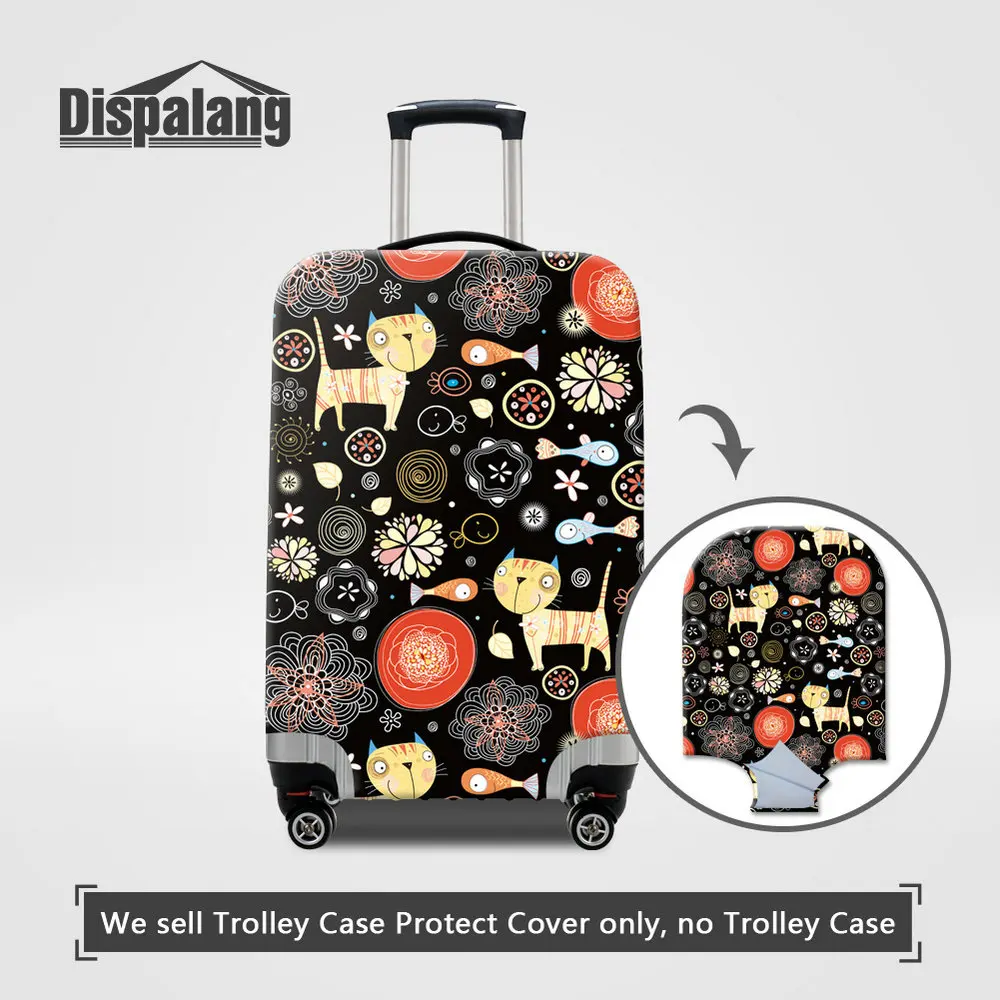 Dispalang Cartoon Animal Printing Antifouling Suitcase Protective Cover For 18-32 Inch Case For Suitcases Elastic Luggage Covers