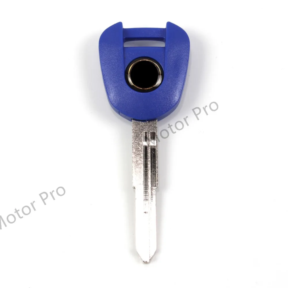 Uncut Blade Blank Key For Honda VFR750 VFR800 VT250 MC20 NSR250 MC18 MC21 XL400V XL750V XL1000V With Logo CBR600 CB1000 BLUE