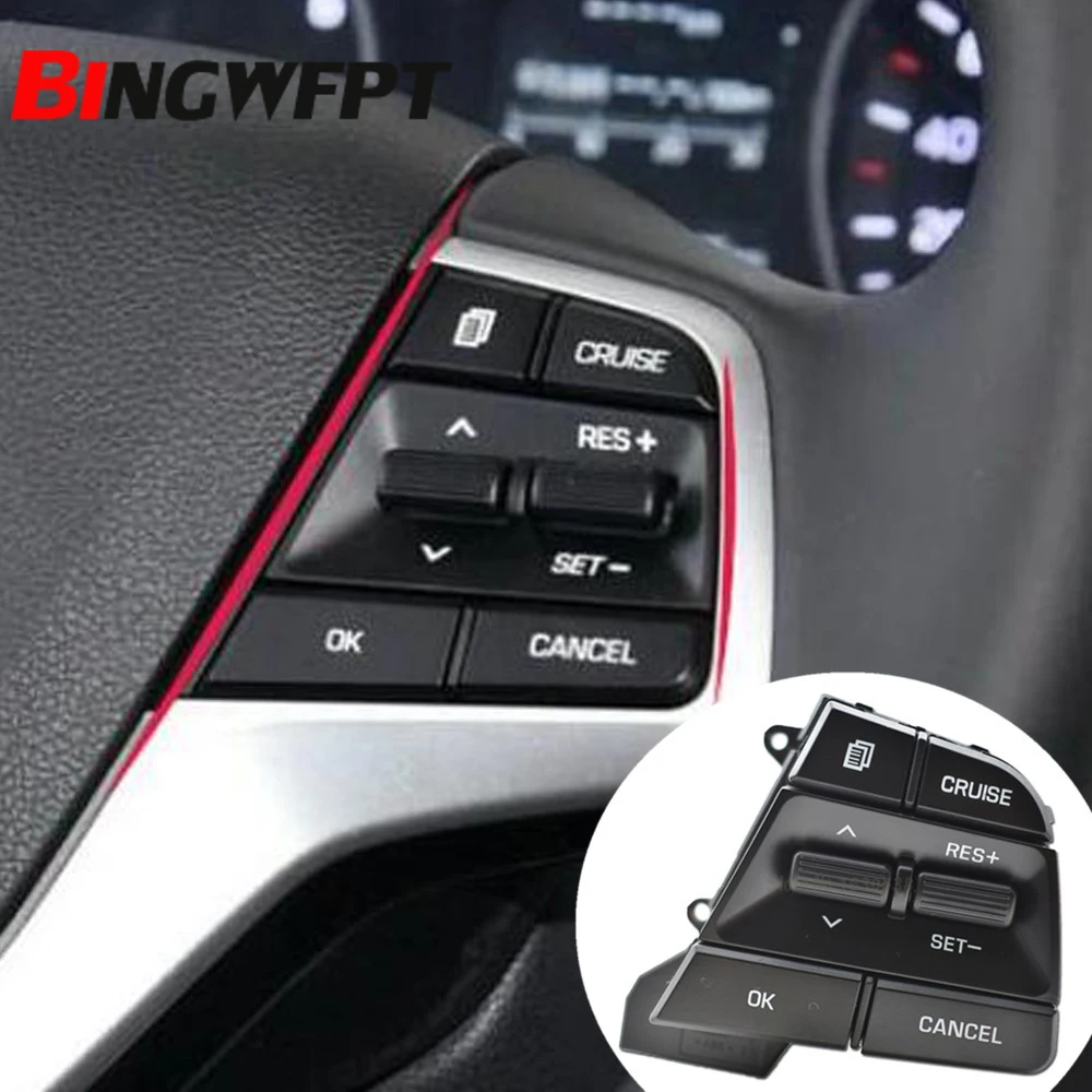 Cruise Control Multi-function Steering Wheel Buttons Switche For Hyundai Movable Collar Solaris 1.6L  2016-2019