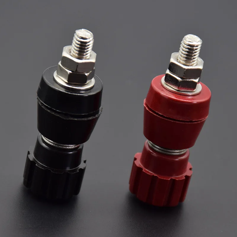 2pcs/1pair red black 5MM Copper Posts Terminal Blocks Power Supply Terminals Welding Machine Inverter Post Connector JS107