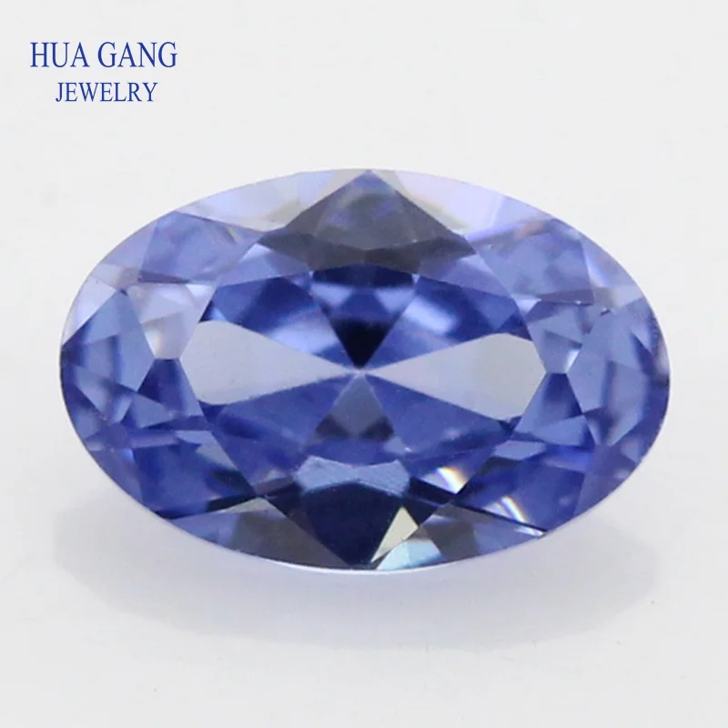 

Light Tanzan 5A Oval Shape Blue CZ Stones Synthetic Gems Cubic Zirconia For Jewelry Size 2x3~15x20mm Wholesale