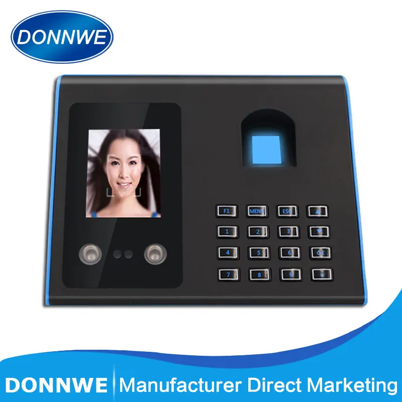 HOT SALE Donnwe FA01 Biometric Face facial Fingerprint Time Attendance System