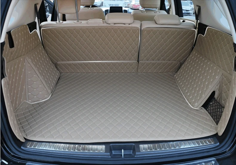 Newly! Special trunk mats for Mercedes Benz ML 500 W166 2013 waterproof cargo liner carpets for ML500 2015-2012,Free shipping