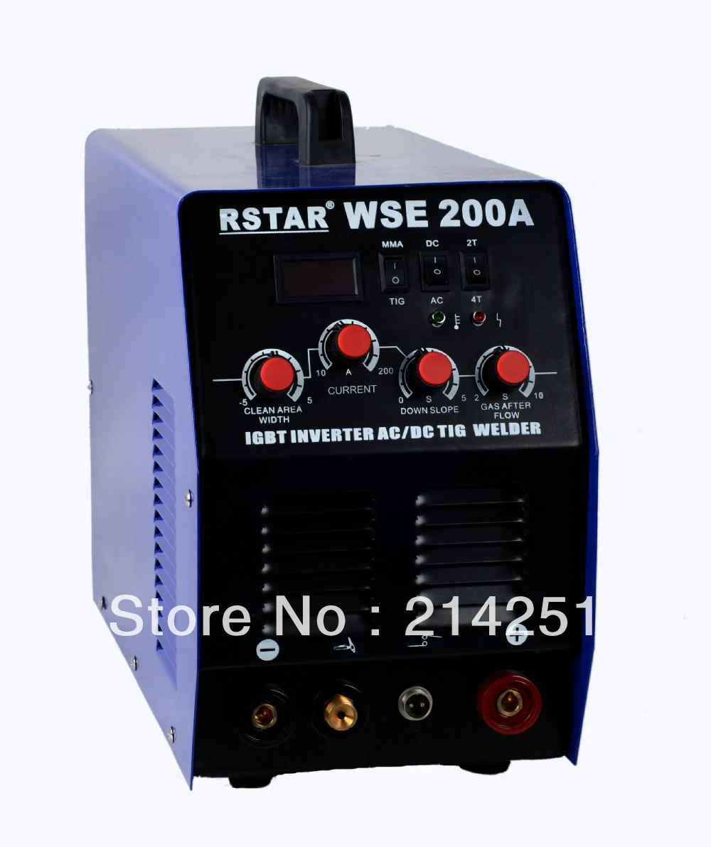 

WSE-200 INVERTER IGBT technology AC/DC TIG welder and ARC welding machine free shipping