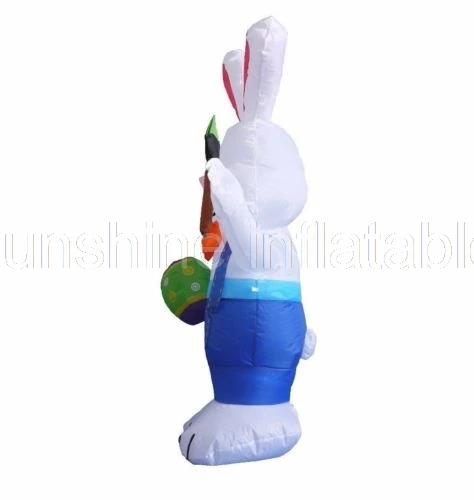 Paintbrush inflable gigante de Pascua para decoración interior y exterior, conejo, huevo, césped