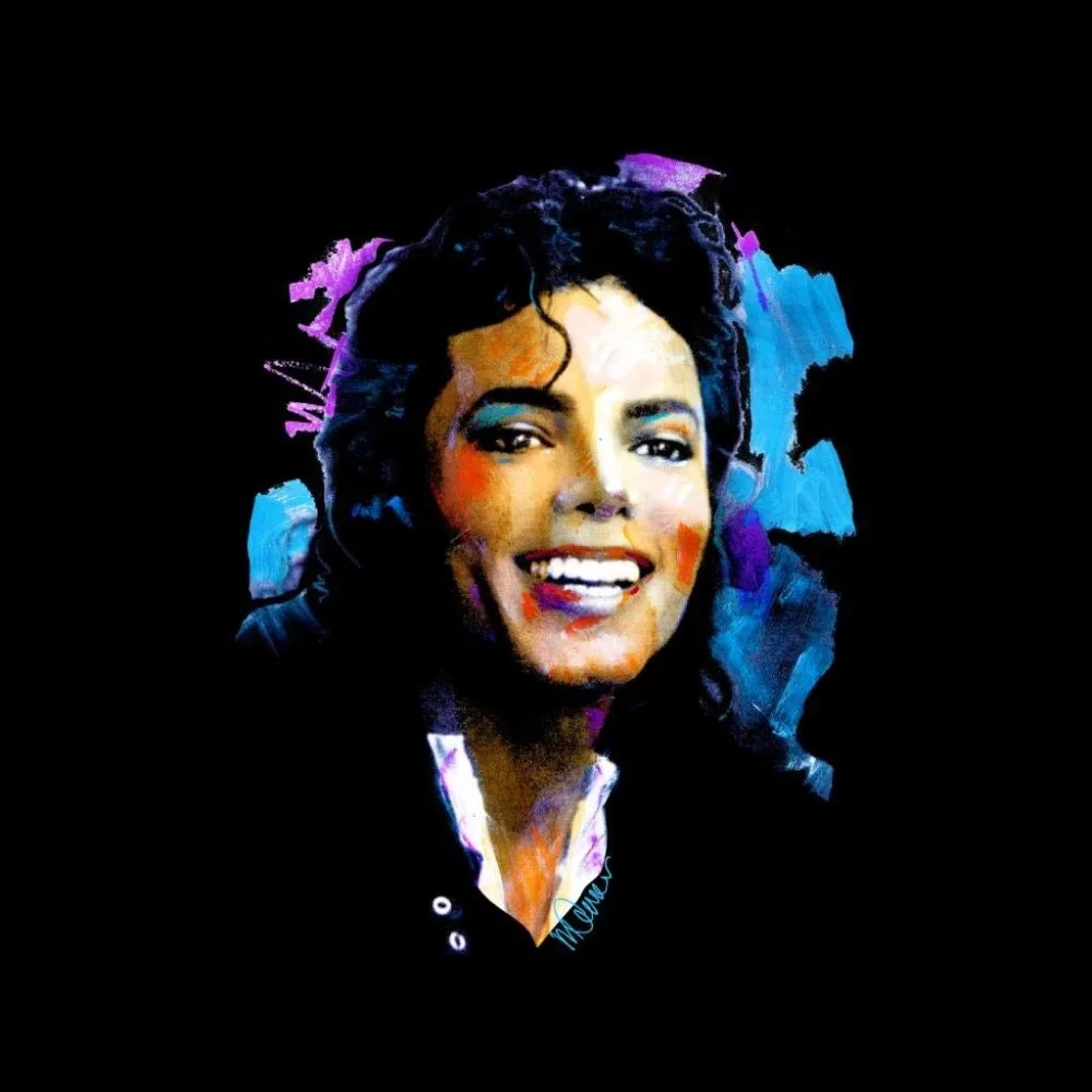 2018 fashion new Original Portrait of Michael Jackson Smile Men's Hooded Sweatshirt