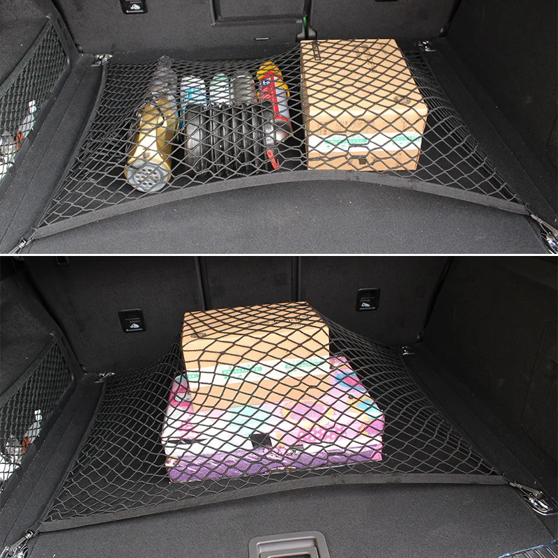 For Toyota RAV4 2013-2022 Car Trunk Luggage Storage Cargo OrganIzer Elastic Mesh Net Styling Accessories