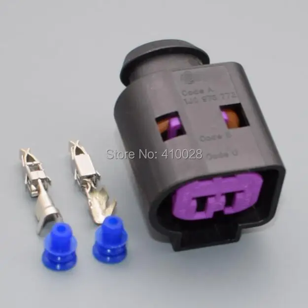 shhworldsea 5/30/100set 2 way 2 Pin Female Generator plug 1J0 973 772 1J0973772