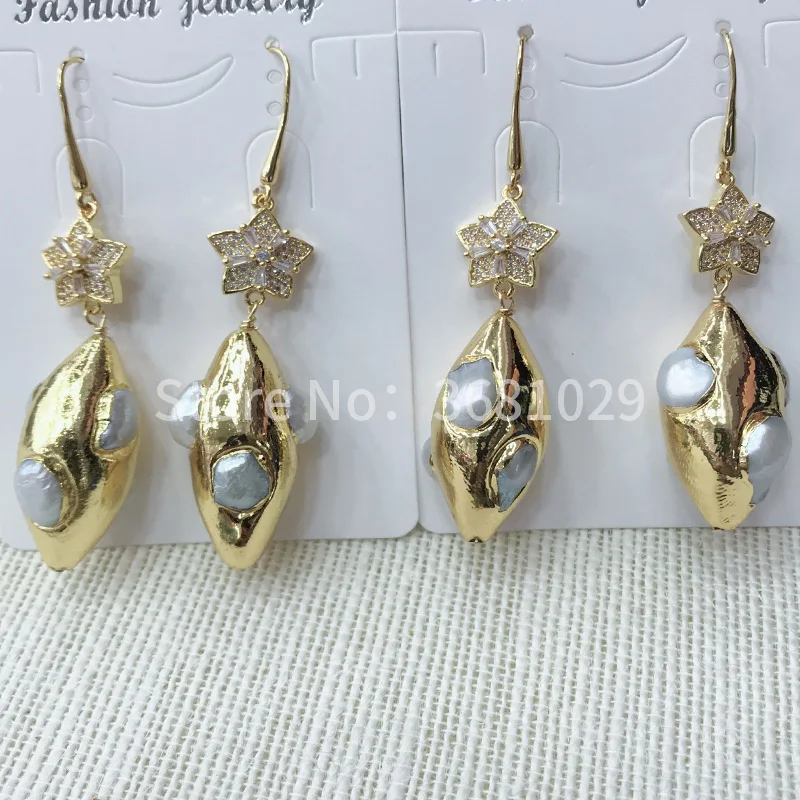 

2018 темпераментные женские ретро серьги с микро-острыми жемчужинами в Европе и США