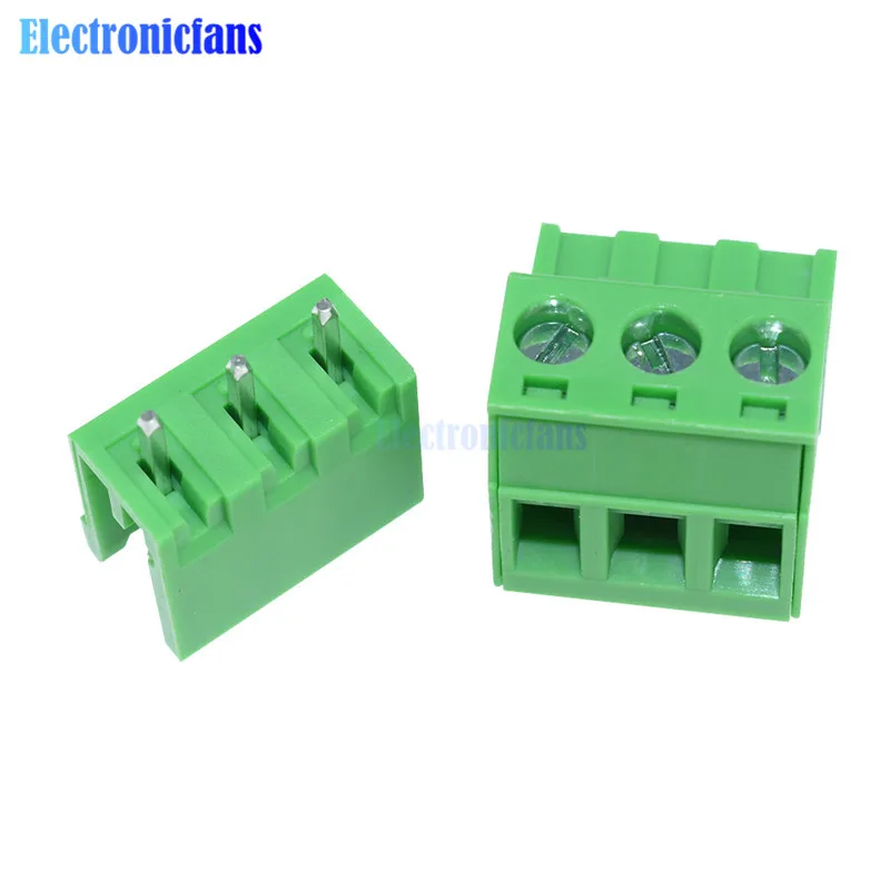 10Pcs KF2EDGK KF-3P 3PIN Right Angle Plug-in Terminal Contor 5.08 MM PITCH