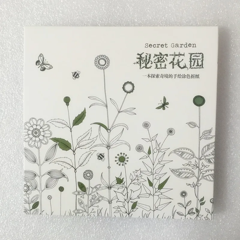 90Pcs/Set Secret Garden Coloring Card Painting Drawing Cards Gift Card For Adult Kids 17.5*17.5cm