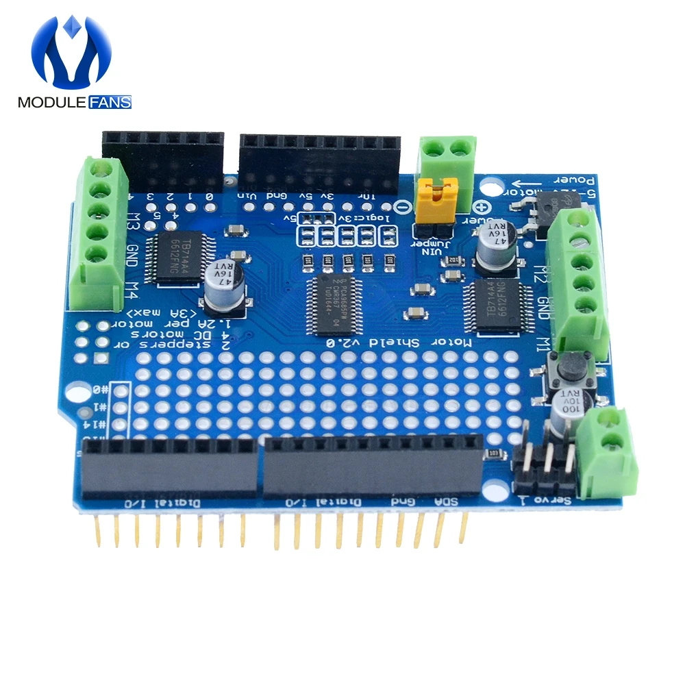 Módulo de Motor paso a paso TB6612 IIC I2C Mosfet, módulo de protección de servocontrolador PCA9685 para Robot Arduino PWM Leonardo, reemplaza L293D