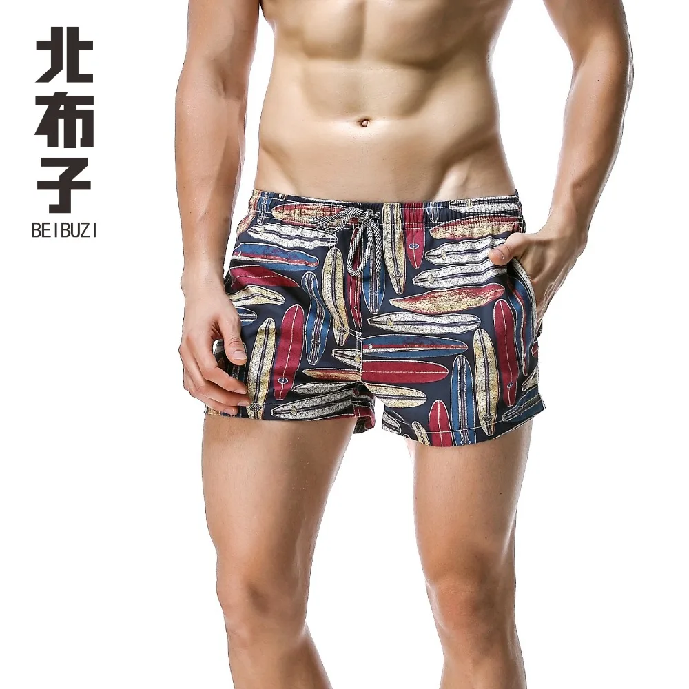 NEW Men\'s Board Shorts Print Sportswear Breathable Pants Quick Drying Men Casual Beach Shorts Size S/M/L/XL