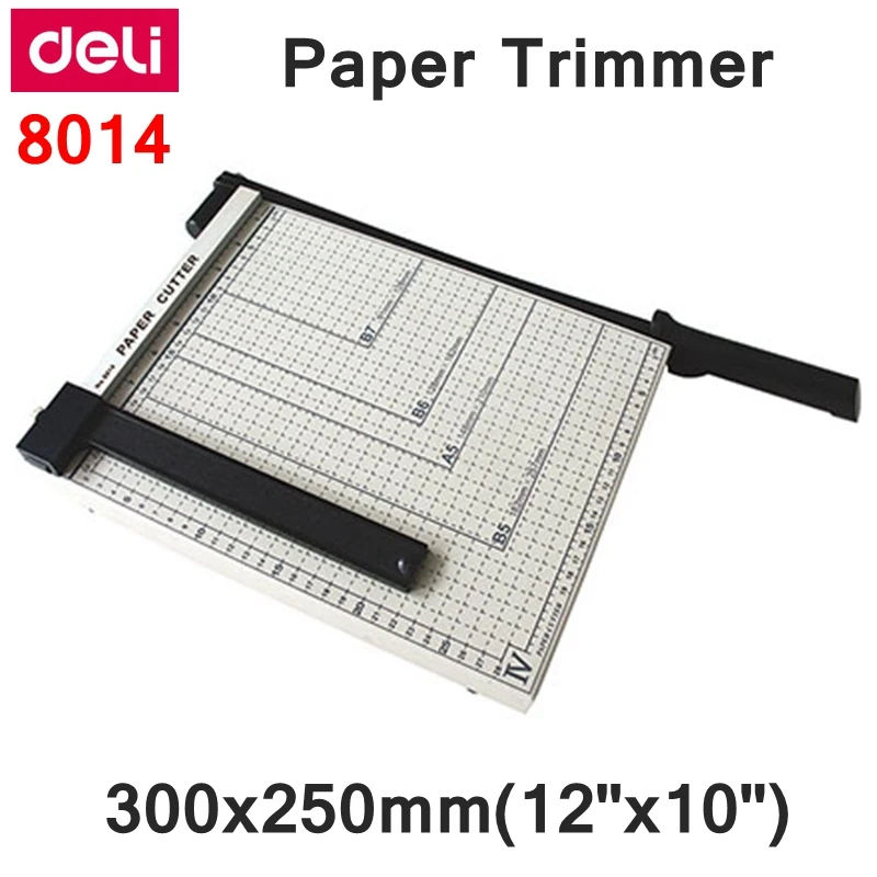 Deli 8014 Manual paper trimmer size  300x250mm(12