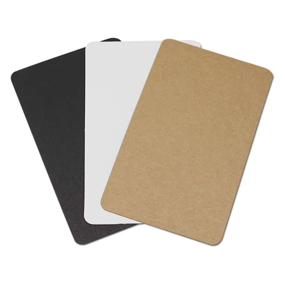 

100Pcs/ Lot Thick Kraft Paper DIY Scrapbooking Stationery Blank Card Postcard Birthday Gift Greeting Craft Paper Cards Bookmarks