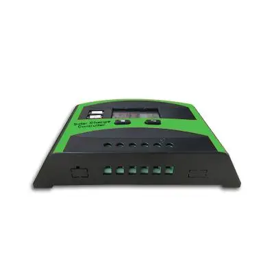 ALLMEJORES-وحدة تحكم في نظام الألواح الشمسية ، 30A ، 12V ، 24V ، وحدة تحكم في الألواح الشمسية مع شاشة LCD
