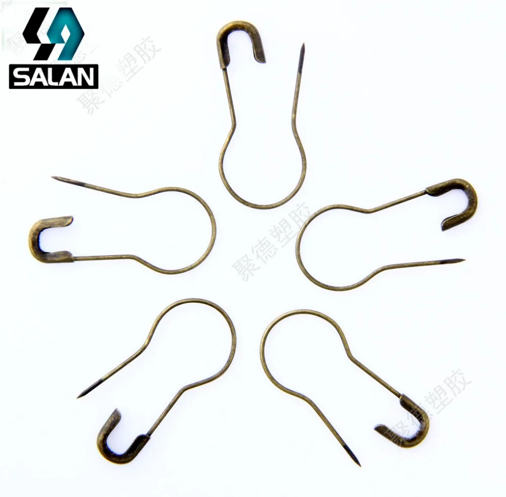 Manufacturers wholesale gourd pin copper / gold / silver safety pin 19mm tag pin