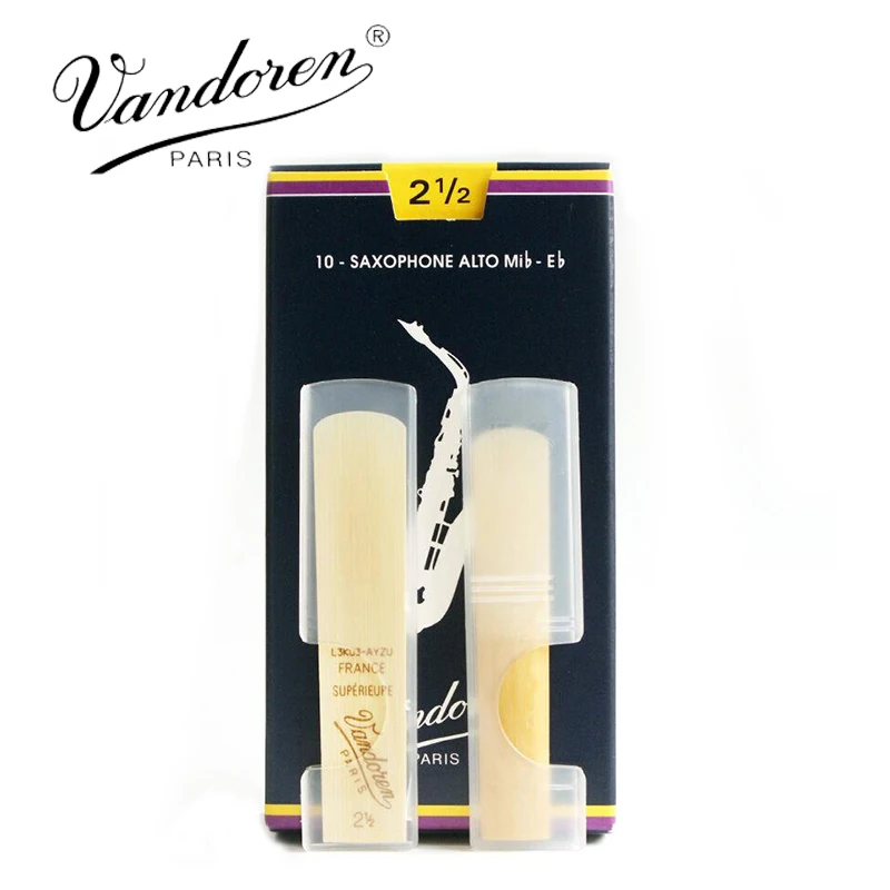 Original France Vandoren Traditional Saxophone Alto Eb Reeds/Alto Sax Traditional Reeds Strength 2.0#, 2.5#, 3#, 3.5# Box of 10