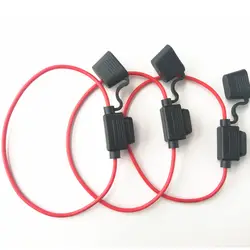 3PCS/lot Waterproof Automotive Medium Blade Inline Fuse Holder with 12V Small Fuse Harness Box and 16AWG Wire Cable 12V 32V