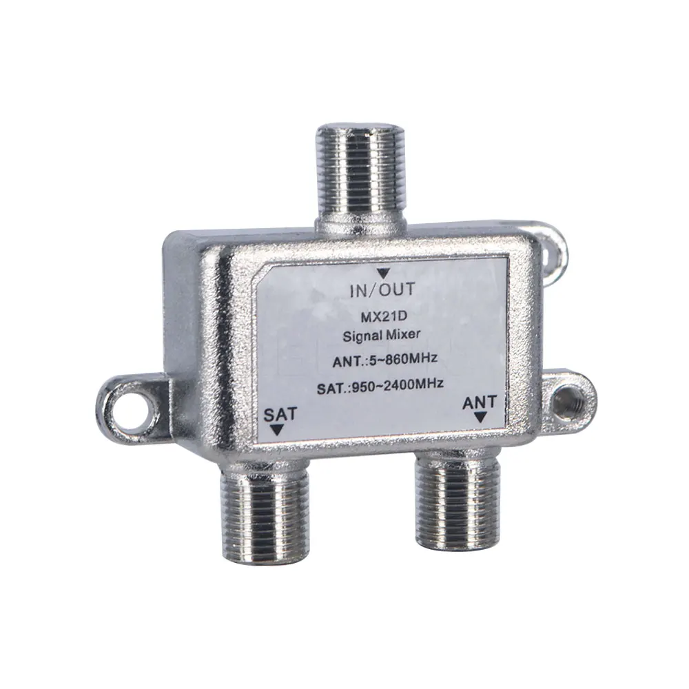 Divisor de Cable de 2 vías para señal de TV por satélite, combo de diplexor Coaxial, combinadores, interruptor de Cable, nuevo