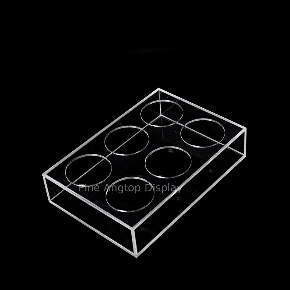 Multifunction Acrylic Bottle Glass Holder Spice Jars Rack Jewelry Display Shelf