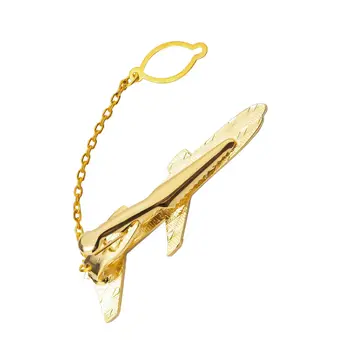 Elegantní kravata ve tvaru letadla, pilotní obchodní pánská kravata, vysoce kvalitní manžetové knoflíčky, kravata, pánský oblek, svatební dárek 10 nejlepší prodej spona na kravatu s letadlem - №8