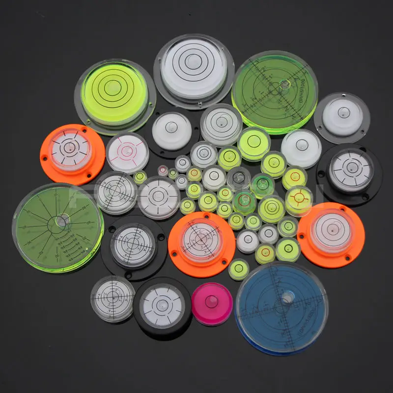HACCURY Size 100*15mm Color bule Universal level Acrylic Round bubble level Construction Machinery water level indicator