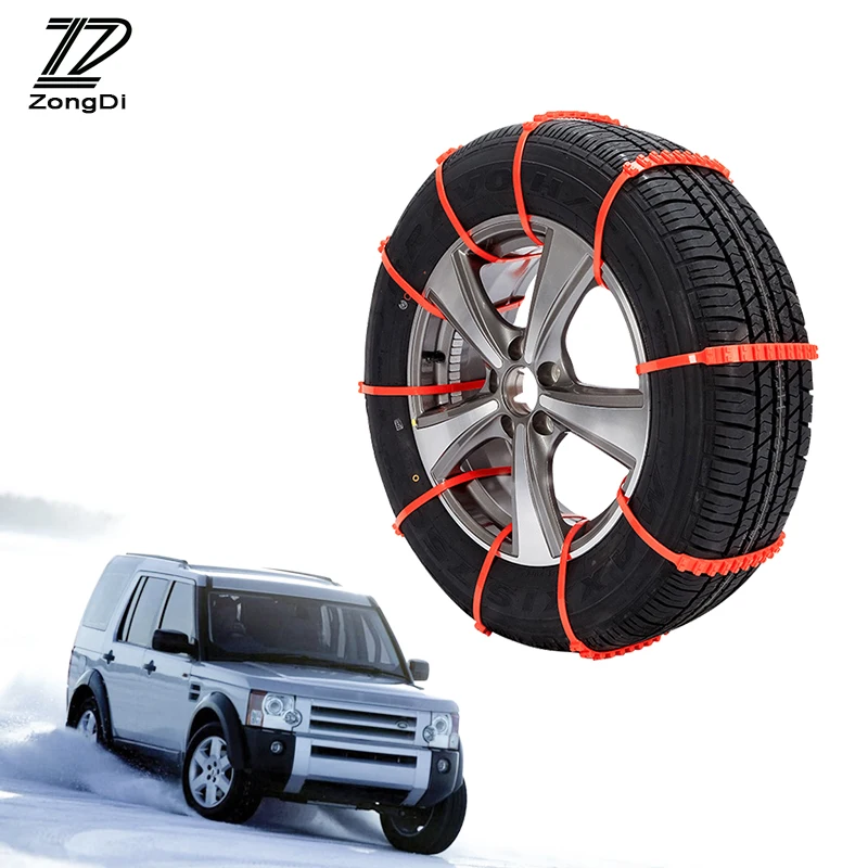 ZD 10X Winter Anti Slip Snow Chains For Toyota corolla avensis rav4 Suzuki vitara swift sx4 Mazda 3 6 cx-5 Infiniti accessories