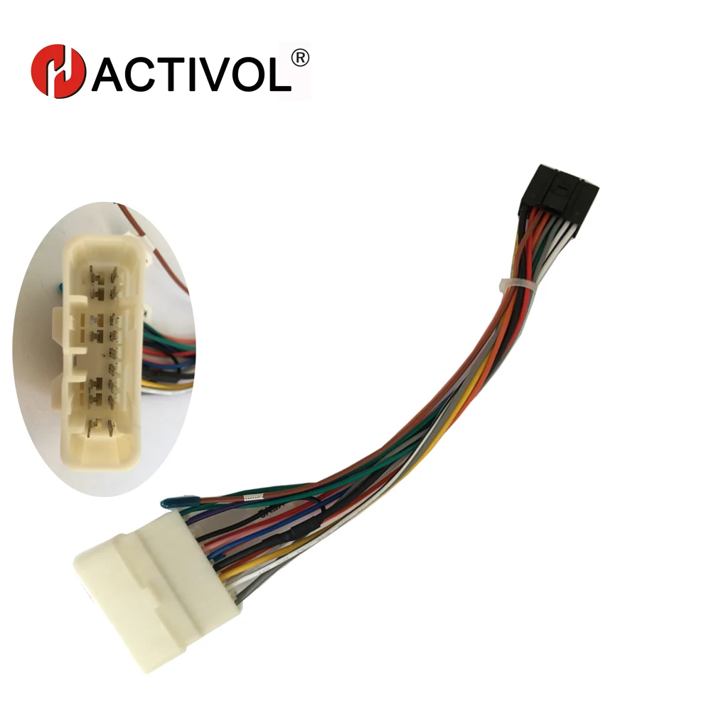 

HACTIVOL 2 din Car Radio ISO Plug Power Adapter Wiring Harness for Chevrolet S10 ISO power harness For car dvd player