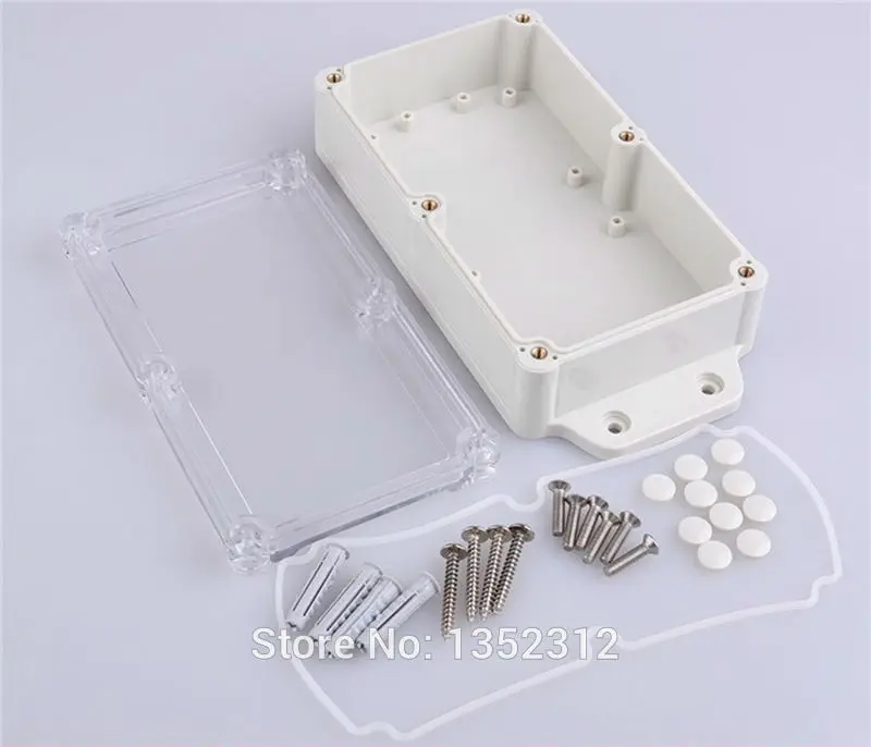 5 pcs/lot 200*94*45mm IP68 waterproof plastic enclosure instrument box DIY project box junction box swith box control case