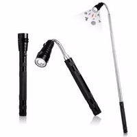 Multifunctional Telescopic Flexible Neck 360 Degree 3 LED Torch Flashlight Magnetic Head Pick Up Tool Lamp Light